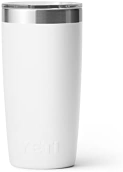YETI Rambler 10 oz Tumbler, Stainless Steel, Vacuum Insulated with MagSlider Lid, White