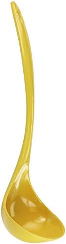 Reston Lloyd Melamine Soup Ladle Kitchen Utensil, Premium Quality Utensil with Heat Resistant Ergonomic Handle, Durable BPA-Free Plastic, 10.5 inch long, 6pc Set, Lemon