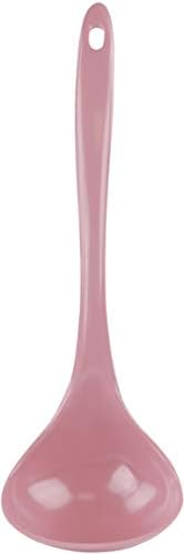 Reston Lloyd Melamine Soup Ladle Kitchen Utensil, Premium Quality Utensil with Heat Resistant Ergonomic Handle, Durable BPA-Free Plastic, 10.5 inch long, 6pc Set, Pink