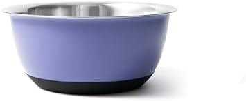 Fox Run Stainless Steel Mixing Bowl, 6.25 Quart Purple Mixing Bowl