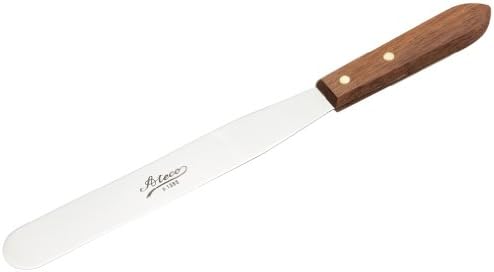 Ateco Straight Spatula with 8-Inch Stainless Steel Blade, Wood Handle