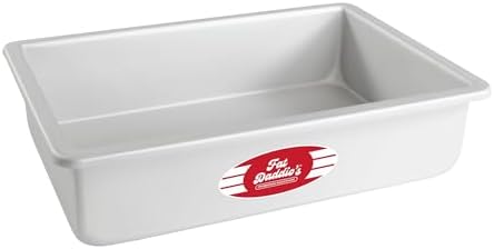 Fat Daddio's POB-7113 Anodized Aluminum Sheet Cake Pan, 7 x 11 x 3 inch