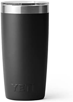 YETI Rambler 10 oz Tumbler, Stainless Steel, Vacuum Insulated with MagSlider Lid, Black