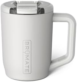 BrüMate Müv - 15oz 100% Leak Proof Insulated Coffee Mug with Handle & Lid - Stainless Steel Coffee Travel Mug - Double Walled Coffee Cup (Dune)