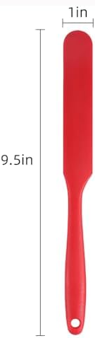 3 Pcs Jar Spatula,Sourdough Spatula with Long Handle,Silicone Skinny Spatulas Scraper for Jars