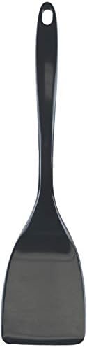 Reston Lloyd Spatula, Turner for Non-stick pans, Heat Resistant, BPA Free Melamine Utensil with Ergonomic Handle,11 inch, Charcoal