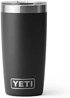 YETI Rambler 10 oz Tumbler, Stainless Steel, Vacuum Insulated with MagSlider Lid, Black