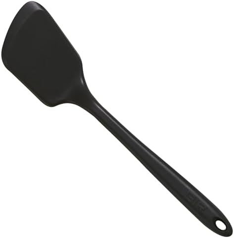 GIR: Get It Right Silicone Kitchen Spatula Turner - Non toxic cooking utensils for Nonstick Cookware, Cooking and Baking, Mini Flip - 11IN - Black