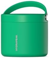 Hydrapeak 18oz Stainless Steel Vacuum Insulated Food Jar | Hot Food and Cold Food, Wide Mouth Leak-Proof Soup Container, 10 Hours Hot and 16 Hours Cold (Jade)