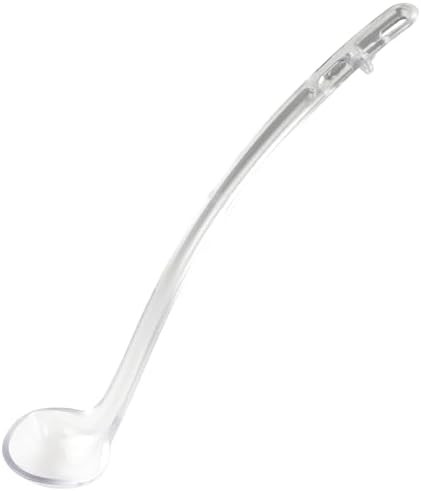 Winco 1 oz Red Plastic One-Piece Ladle