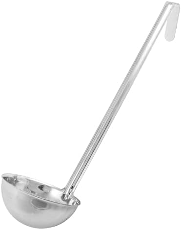 Winco 8 oz Red Prime Stainless Steel Ladle
