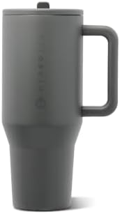 HydroJug Traveler 32oz, Insulated Tumbler with Handle & Straw, Stone
