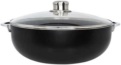 IMUSA 9 Qt Bistro Cera Aluminum Speckled Black Ceramic Caldero Oven Safe