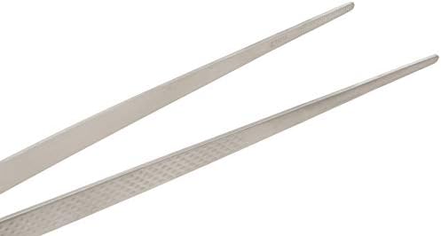 Mercer Culinary 18-8 Stainless Steel Precision Plus Chef Plating Tong, Straight, 11-3/4 Inch