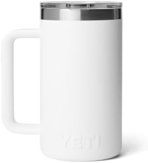 YETI Rambler 24 oz Ceramic Lined Stackable Mug, White