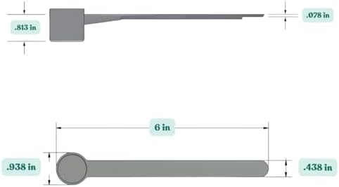 6.5 mL (6.5 CC) Long Handle Plastic Measuring Spoon for Coffee, Protein Powder, Pet Food, Spices, Grains, Dry Goods – Food-Grade BPA-Free (Pack of 2)