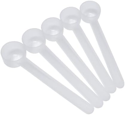 2 Teaspoon (2/3 Tablespoon | 10 mL) Long Handle Rounded Scoop for Coffee, Protein Powder, Pet Food, Spices, Grains, Dry Goods – Food-Grade BPA-Free (Pack of 5)