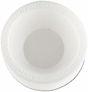 Dart 12BWWCR 10-12 oz White Unlaminated Foam Bowl (Case of 1000)