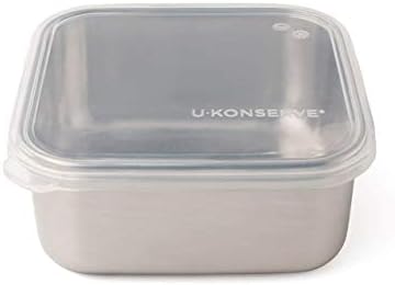 U-Konserve 30 oz Stainless Steel Bento Box Food Container Clear