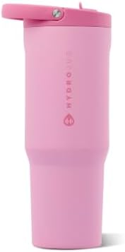 HydroJug Sport 40 oz Insulated Stainless Steel Water Bottle, Petal