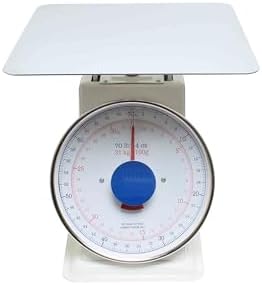 TrueCraftware- 70 lb. Mechanical Kitchen Flat Platform Weighing Food Scale- Heavy Duty Portion Control Mechanical Kitchen and Food Scale Industrial Dial Scale for Kitchens and Restaurants