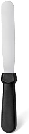 New Star Foodservice Straight Icing Spatula, 6 Inch Blade, 11 Inch Overall, Bakery-Grade Stainless Steel Cake Decorating Spatula for Frosting