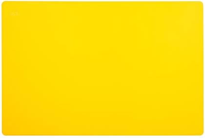Thirteen Chefs Large 18 x 12 Yellow Cutting Board - Professional 1/2 Inch Thick HDPE for Poultry and Chicken - Food Service and Restaurant Certified