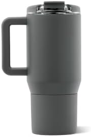 HydroJug Coffee Traveler 20oz Ceramic-Lined Mug with Handle, Stone