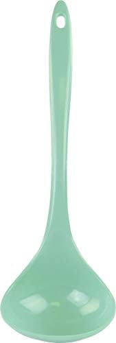 Reston Lloyd Melamine Soup Ladle Kitchen Utensil, Premium Quality Utensil with Heat Resistant Ergonomic Handle, Durable BPA-Free Plastic, 10.5 inch long, One Piece, Seafoam