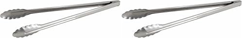 Winco Coiled Spring Heavyweight Stainless Steel Utility Tong, 16-Inch (Pack of 2)