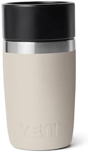 YETI Rambler 8 oz Travel Bottle, Stainless Steel, Vacuum Insulated with Leakproof Commuter Cap, Cape Taupe