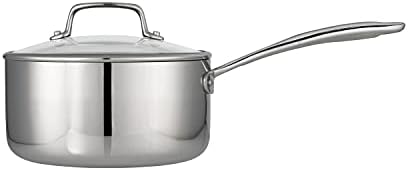 Tramontina Boston Tri-Ply Clad Stainless Steel 3-Quart Sauce Pan with Lid