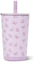 HydroJug Everyday Tumbler 14 Oz Ceramic-Lined Straw Cup Flutter Insulated Tumbler