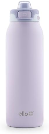 Ello Pop & Fill Insulated Stainless Steel Water Bottle with Quick Fill Lid, Leakproof Locking, Sip or Chug Spout, BPA-Free, Double Wall Vacuum Insulated for Sports, Travel & School- 22oz / 32oz / 40oz