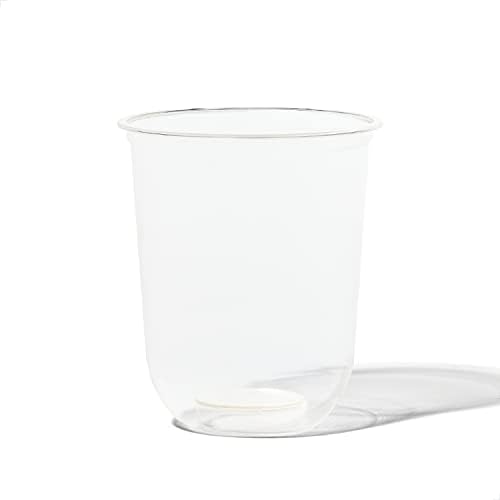 TOSSWARE NATURAL Arc - Plant Based Cups 16 oz - Plastic Alternative Cups for Parties, Bachelorettes, Weddings - Recyclable Clear Cold Cups - Set of 1000