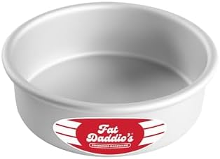 Fat Daddio's Anodized Aluminum Round Cake Pans, 2 Piece Set, 6 x 2 Inch