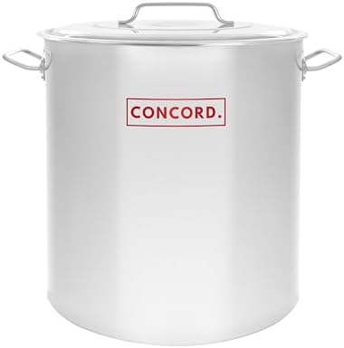Concord Cookware Stainless Steel Stock Pot Cookware, 40-Quart