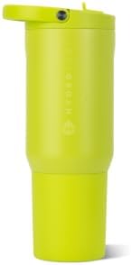 HydroJug Sport 20 oz Insulated Stainless Steel Water Bottle, Lemon Lime