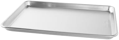 Nordic Ware Naturals HalfSheet - USA Made Aluminum Commercial Quality Sheet Pan for Baking or Roasting, Encapsulated Galvanized Steel Rim Prevents Warping, Half Sheet (Pack of 6)