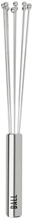 Tovolo Ball Whisk 10" Stainless Steel Wire Whisk Metal Ball Whisk for Cooking Blending Mixing Stirring Whipping Whisking, Large Dishwasher Safe Mini Ball Wire Whisker for Egg Beating Liquid Mixing