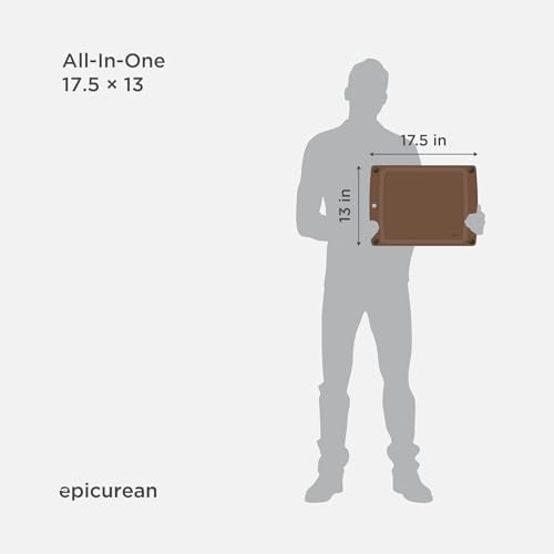Epicurean 17.5" x 13" All-In-One Cutting Board with Juice Groove, Nutmeg