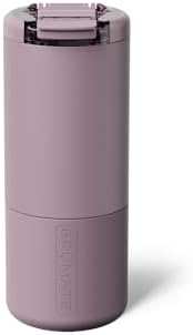 BrüMate Strova 18oz 100% Leakproof Insulated Coffee Mug | Ceramic-Lined Interior | Built-In Silicone Sleeve for Travel | Locking Flip Lid (Lilac Dusk)