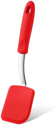 Small Silicone Spatula Mini Silicone Cookie Spatula, Red