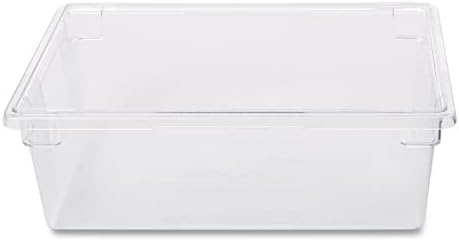 Rubbermaid Commercial Products Food Storage Box/Tote for Restaurant/Kitchen/Cafeteria, 12.5 Gallon, Clear