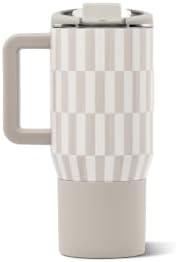 HydroJug Coffee Traveler 20oz Ceramic-Lined Mug with Handle, Latte