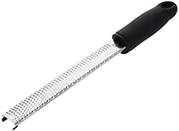 MasterChef Lemon Zester Grater with Handle, Stainless Steel, Non Slip Grip