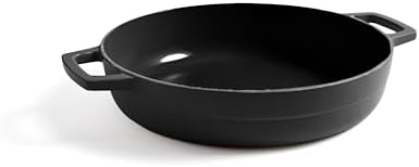 Martha by Martha Stewart 3.5 QT European Enameled Cast Iron Braiser w/Lid - Obsidian