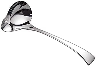 IMEEA 7-Inch Small Sauce Ladle with Pour Spout 18/10 Stainless Steel Drizzle Spoon for Gravy, Dressing, Sauce