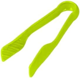 DecorRack 3 Piece Plastic Tong Set, 6-8-10 in Heavy Duty (Green)