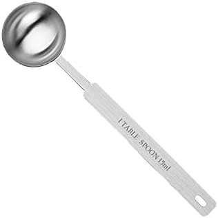 Long Handle Measuring Spoons 15ml, Premium Stainless Steel Metal Spoon, Tablespoon & Coffee Scoop, for Accurate Measure Liquid or Dry Ingredients, for Cooking Baking